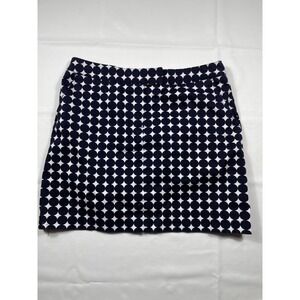 Larry Levine‎ Stretch Skirt - Polka Dot Print, Mini, Career, Size 12